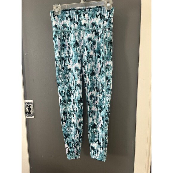 Sweaty Betty Women's Super Sculpt Pocket 7/8 Leggings small sm Blue Floral Prin - Picture 2 of 6